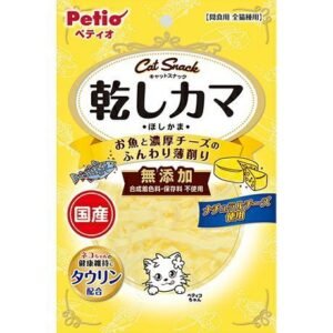 Petio - 無添加魚+濃厚芝士鬆軟薄切 貓小食 20g
