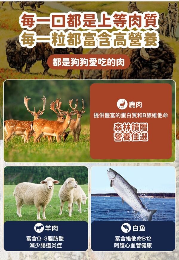 美國進口-Taste of the Wild 無穀物鹿肉+鷹嘴豆配方（全犬糧）