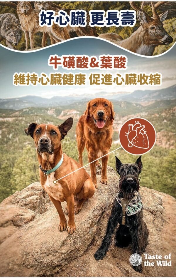 美國進口-Taste of the Wild 無穀物鹿肉+鷹嘴豆配方（全犬糧）