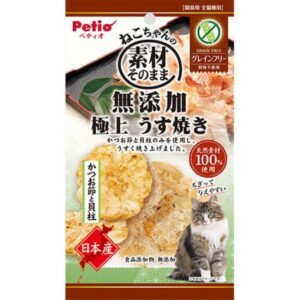 Petio - 日本產無添加 極上燒鰹魚節&扇貝薄片 貓小食 ３g