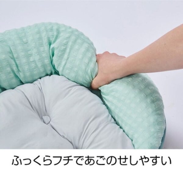 Petio - Porta 犬用冷感可手洗方形床 海藍色 M