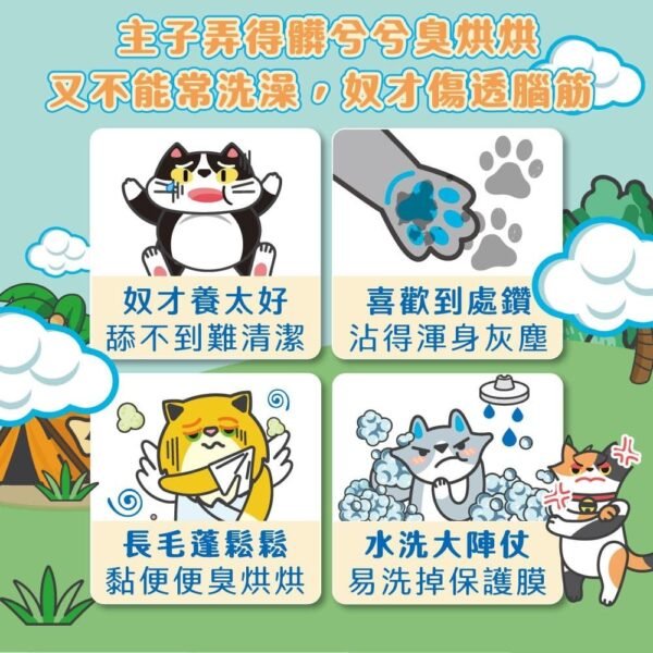 Odout台灣 - (貓用) 抗菌除臭濕紙巾 50抽