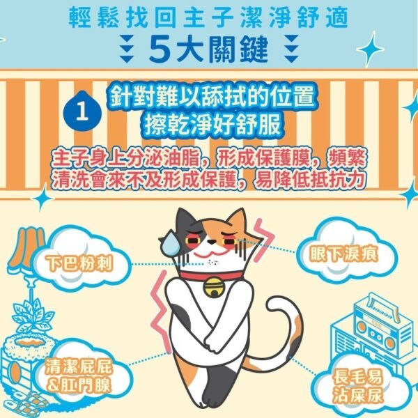 Odout台灣 - (貓用) 抗菌除臭濕紙巾 50抽