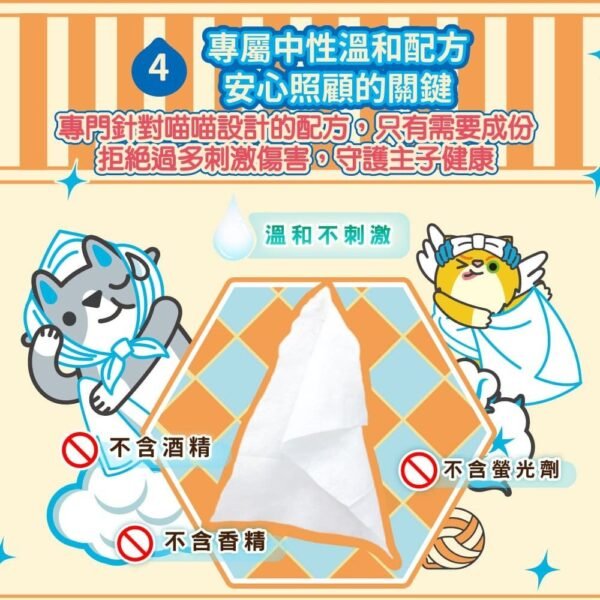 Odout台灣 - (貓用) 抗菌除臭濕紙巾 50抽